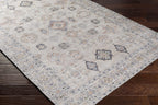 Beige Beckett Vintage Washable Area Rug Hauteloom