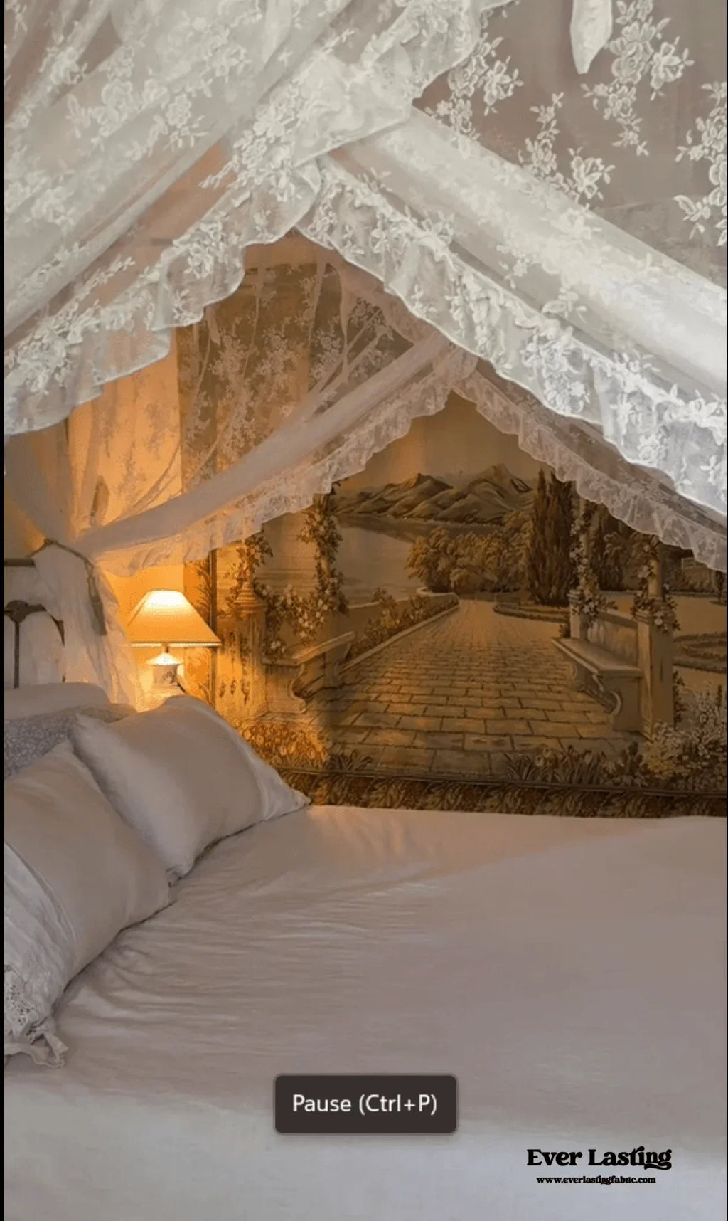 Amelie Lace Embroidered Linen Cotton Bedding Set Ever Lasting