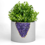 Amethyst Inch Ceramic Planter Pot, front view - House Of Avana