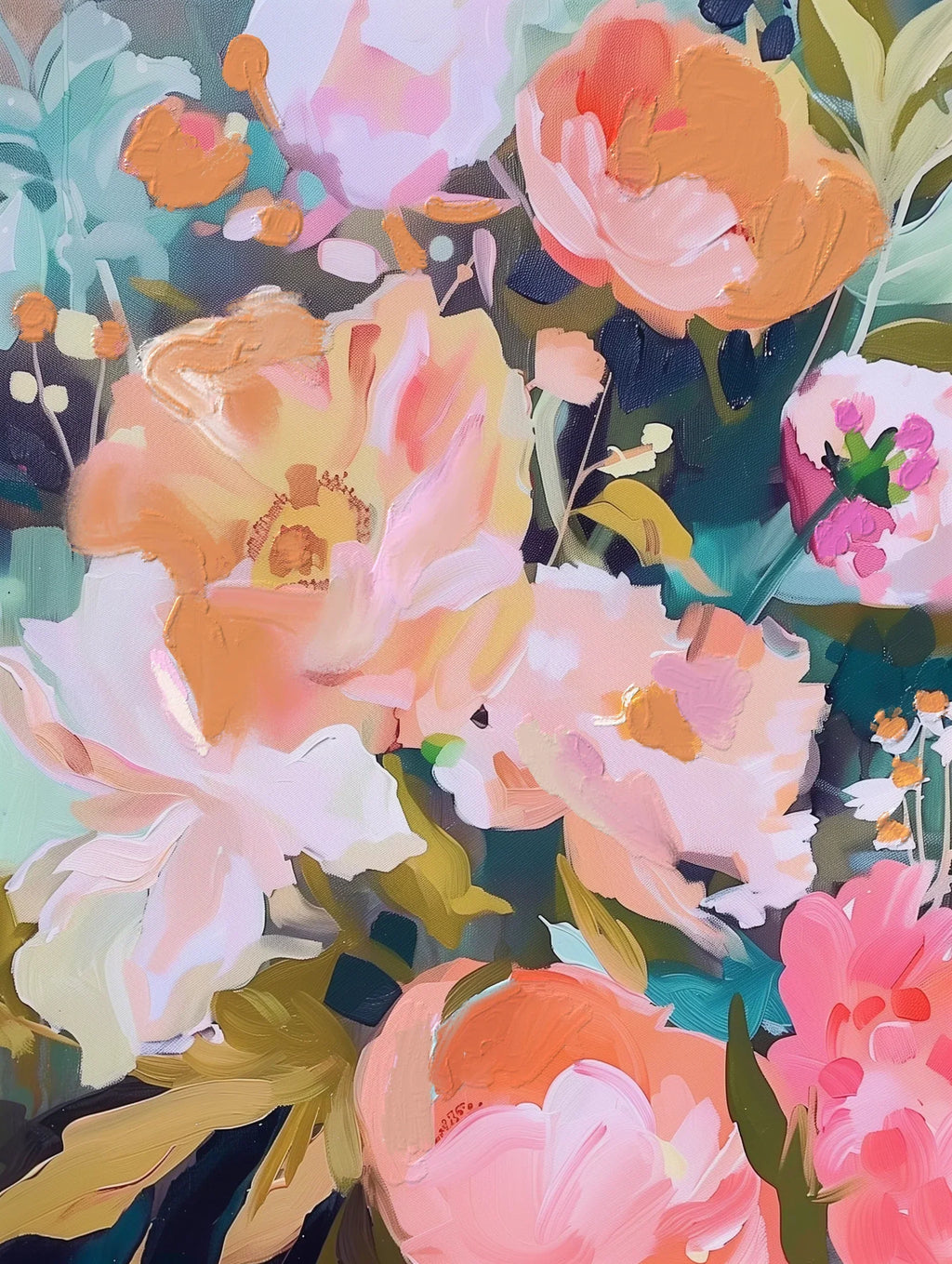 Among the Blossoms Art Print – Delicate & Serene Wall Decor, front view - House Of Avana