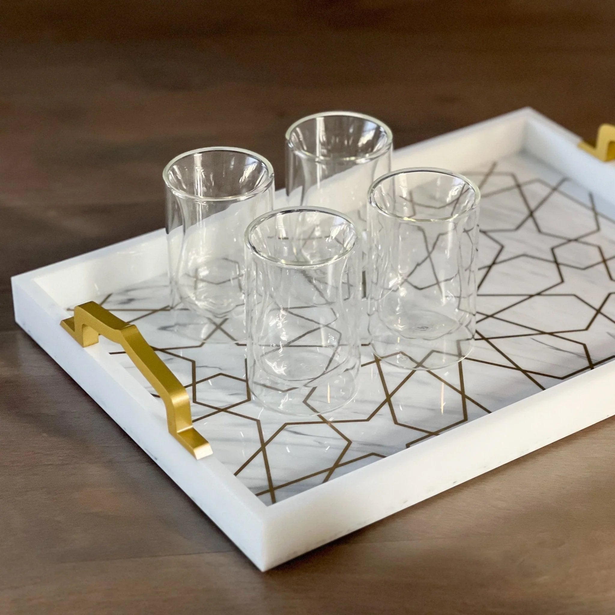 Andalus Serving Tray, side view - House Of Avana