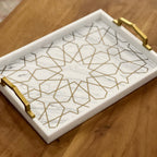 Andalus Serving Tray Tea + Linen