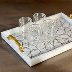 Andalus Serving Tray Tea + Linen