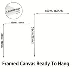 1pc Elegant Andalusian Art Print with Wooden Frame - Islamic Mural Wall Art, Arabic Decor, Large Canvas Wall Art for Eid Ramadan Gift, Perfect for Home, Office, or Restaurant Decor, Islamic Home Decor House Of Avana