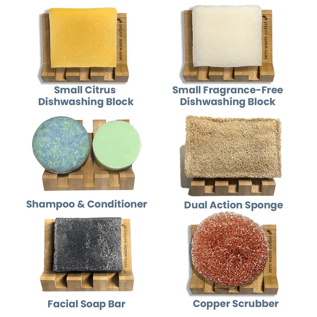 Angled Bamboo Soap Dish Zero Waste Outlet