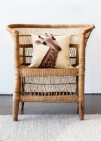 Animal Jungle Giraffe Wool Throw Pillow Kanju Interiors