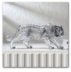 Animal Sculpture - Golden Leopard Ornament, texture detail - House Of Avana