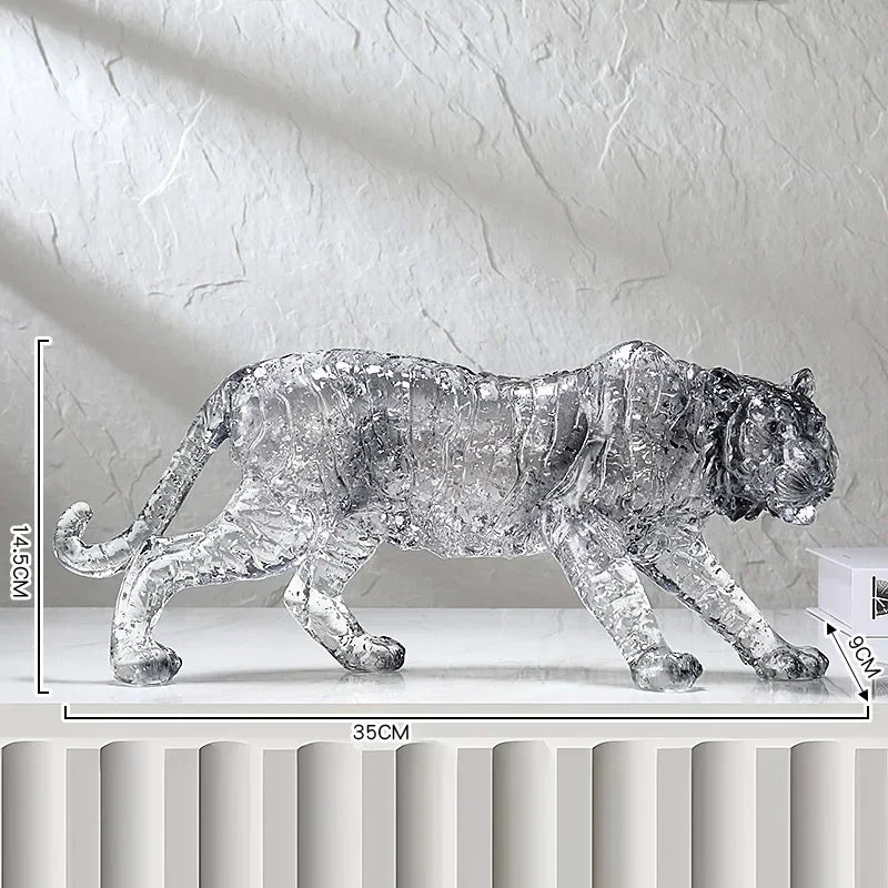 Animal Sculpture - Golden Leopard Ornament, alternate view - House Of Avana