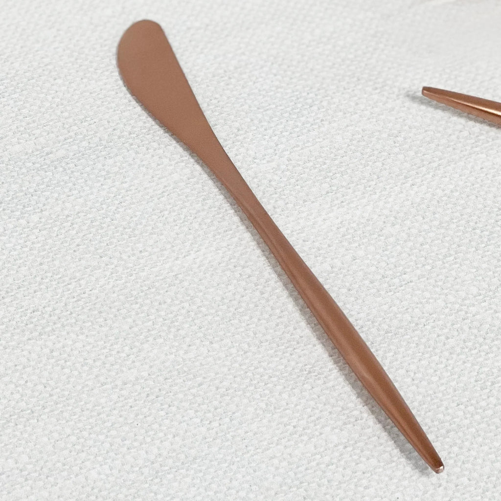 Annie Rose Gold Butter Knife - Set of 4 Tea + Linen