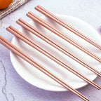 Annie Rose Gold Chopsticks - Set of 4 Tea + Linen