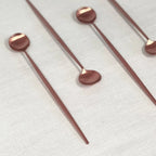 Annie Rose Gold Cocktail Stirrers - Set of 4, front view - House Of Avana