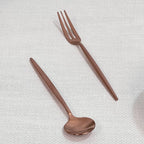 Annie Rose Gold Dessert Flatware, front view - House Of Avana