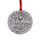 2025 Annual Ornament - Checking It Twice (aluminum), side view - House Of Avana
