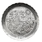 2025 Annual Plate- Santa's Workshop (pewter), back view - House Of Avana