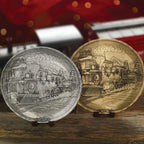 2024 Annual Plate- the Wendell Express (pewter), side view - House Of Avana