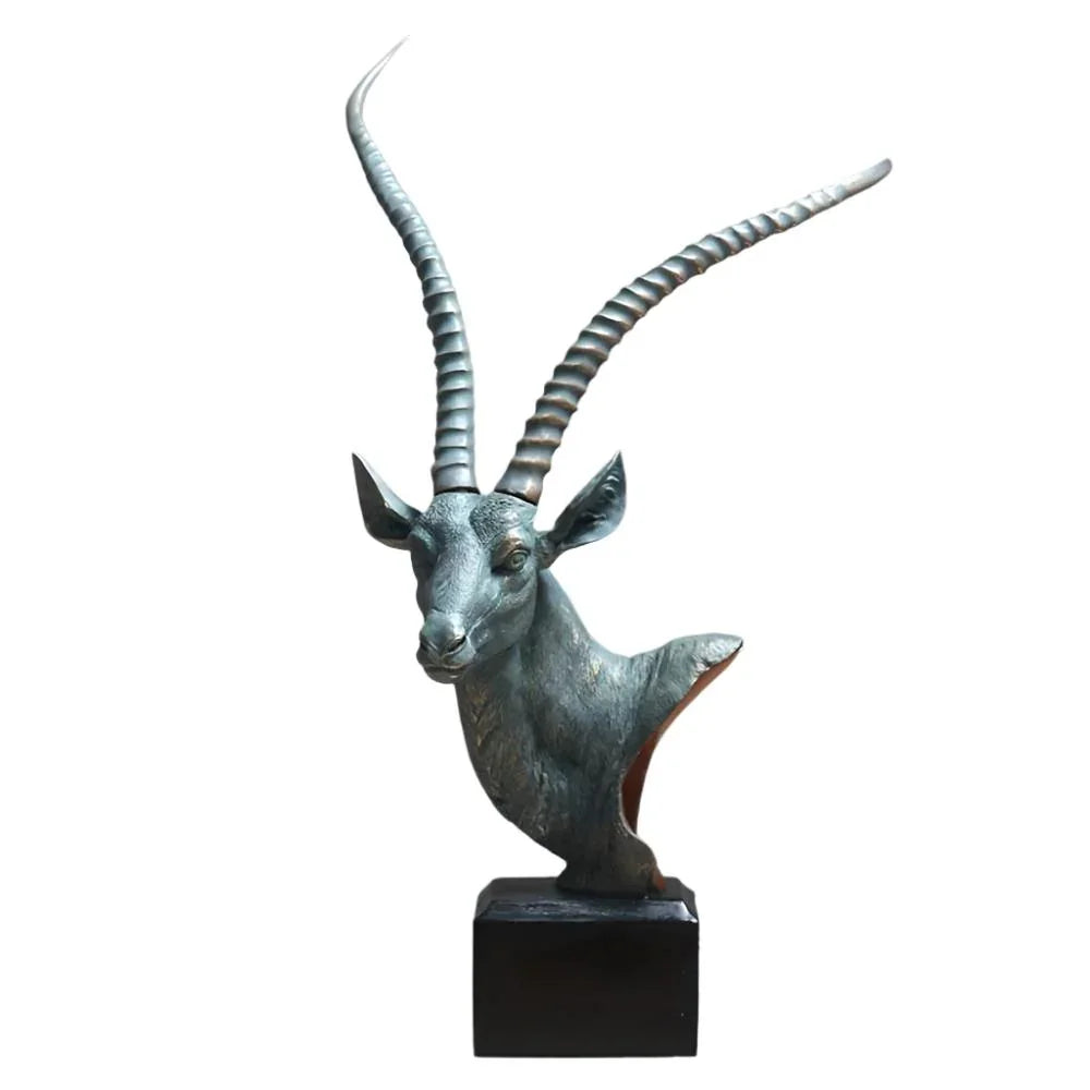 Antelope Head Sculpture for Modern Home Decor - House of Avana