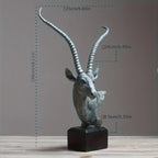 Antelope Head Sculpture for Modern Home Decor - House of Avana