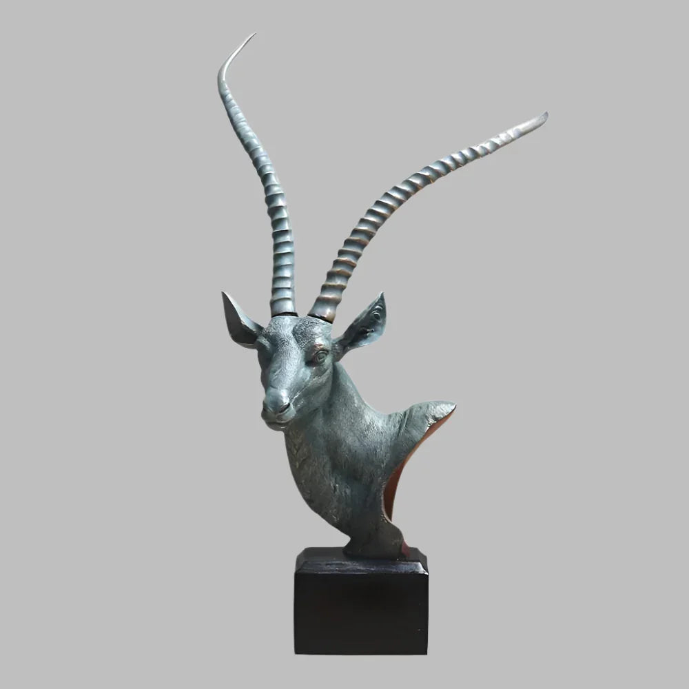 Antelope Head Sculpture for Modern Home Decor - House of Avana