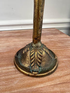 Antique Amber Glass Votive Candle Holder Centerpiece - House of Avana