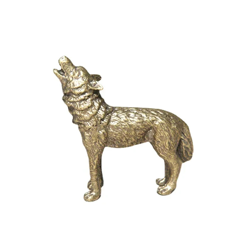 Antique Copper Animal Figurines  Vintage Brass Desk Ornament - House of Avana