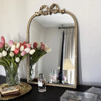 Antique Gold Bow Mirror, Choose Your Size Decor Steals