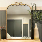 Antique Gold Bow Mirror, Choose Your Size Decor Steals