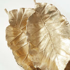 Antique Gold Leaf Shaped Accent Tray Vintage Shopper