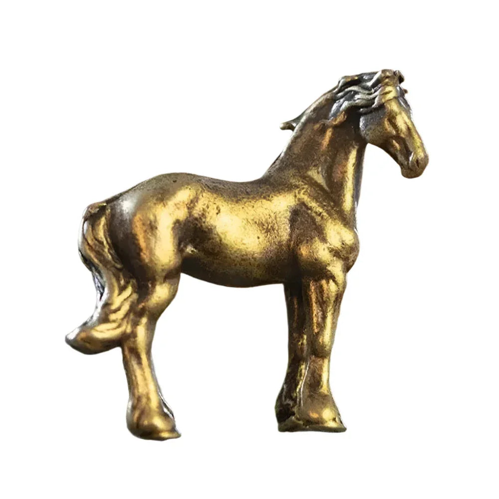 Antique Long Tail Horse Miniature Figurine - House Of Avana