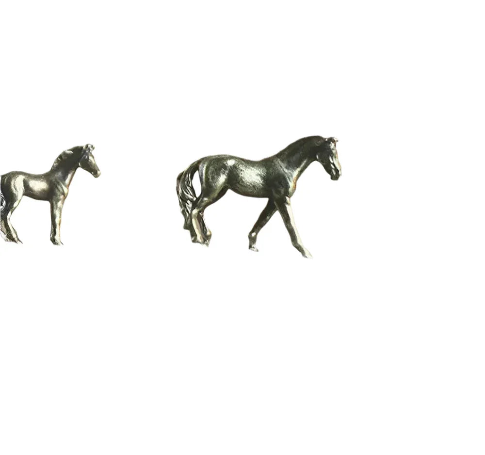 Antique Long Tail Horse Miniature Figurine - House Of Avana