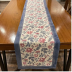 Antique Rose & Charcoal table linen individual piece detail | Jaipur handicraft aesthetics handmade table runners napkins table mats India natural colors hand block | House of Avana