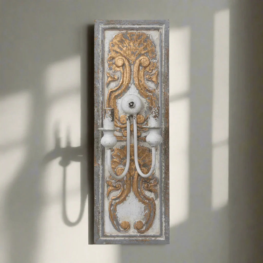 Antique French Country Wall Sconce Light Vintage Shopper