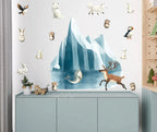 Arctic Animal Friends - Fabric Nursery Wall Art Decals, alternate view - House Of Avana