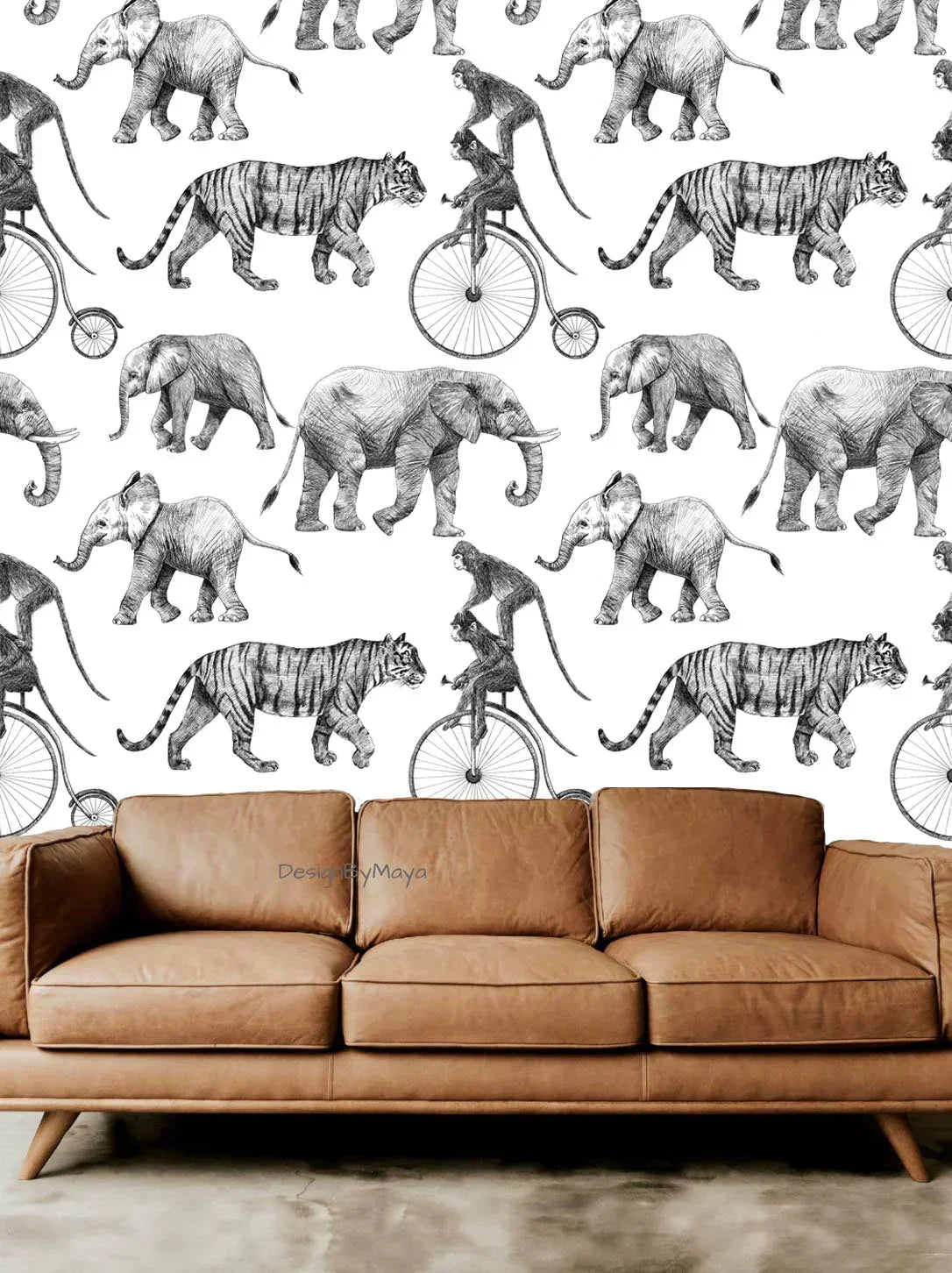 Arctic Animals Wallpaper - Nursery Wall Decor Wallpapers, angled view - House Of Avana
