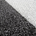 Living Room Rug Madeira Bordered with Geometric Pattern - Grey Red RugYourHome