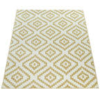 Area Rug Stella Moroccan Diamond Pattern - Pastel Yellow-White RugYourHome