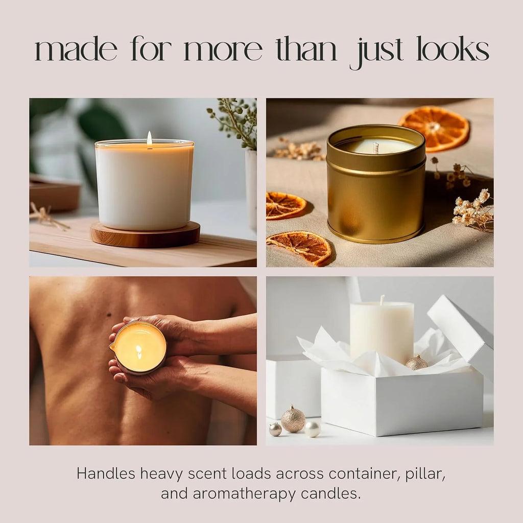 White cotton wicks, 6-inch length, for oil diffusers - House of Avana