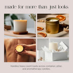 White cotton wicks, 6-inch length, for oil diffusers - House of Avana