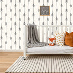 Arrows Forest - Nursery Wall Decor Wallpapers, front view - House Of Avana