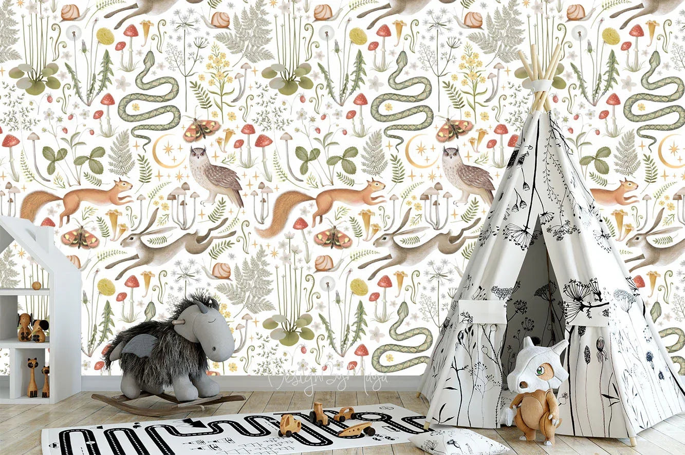 Arrows Forest - Nursery Wall Decor Wallpapers, top view - House Of Avana