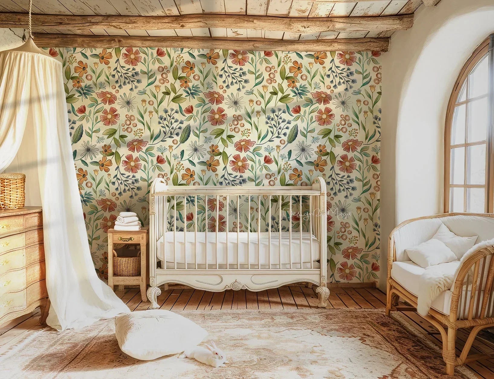 Arrows Forest - Nursery Wall Decor Wallpapers, angled view - House Of Avana