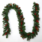 Artificial Pine Garland with Pine Cones, Extra Long - House Of Avana