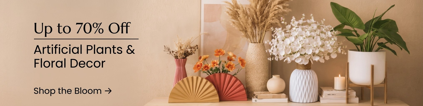 Artificial plants and floral decor collection with vases and decorative arrangements - Up to 70% Off at House of Avana
