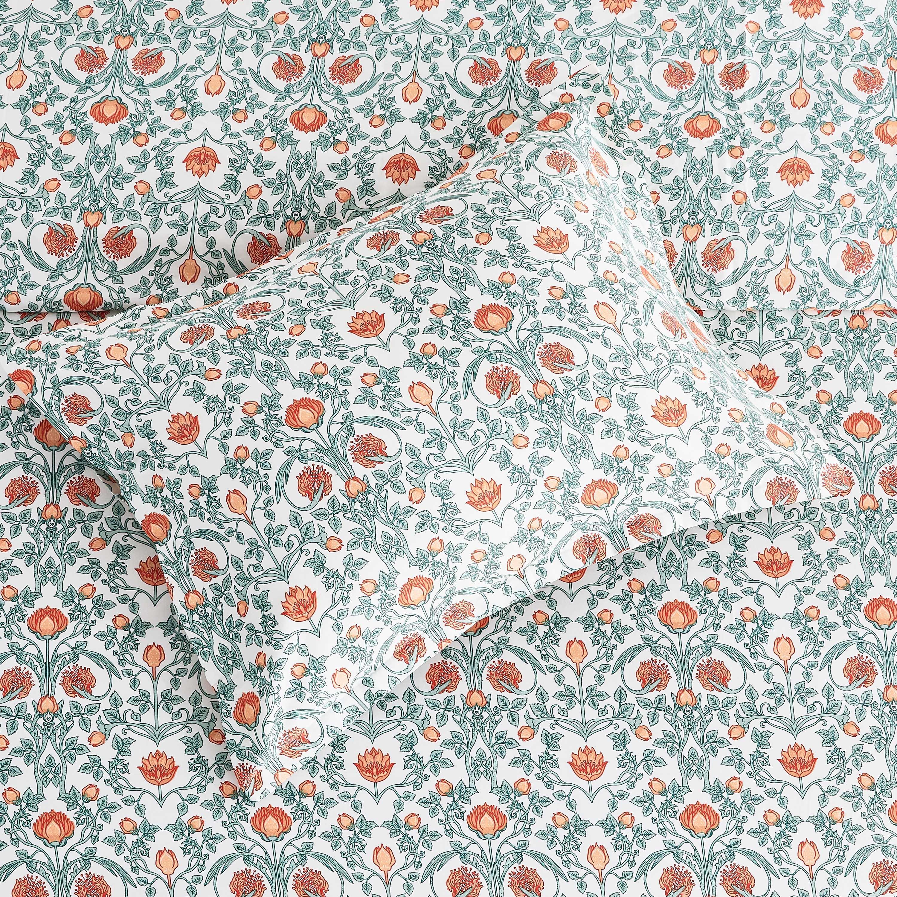 Arts & Crafts Floral Printed Duvet Set, product packaging - House Of Avana