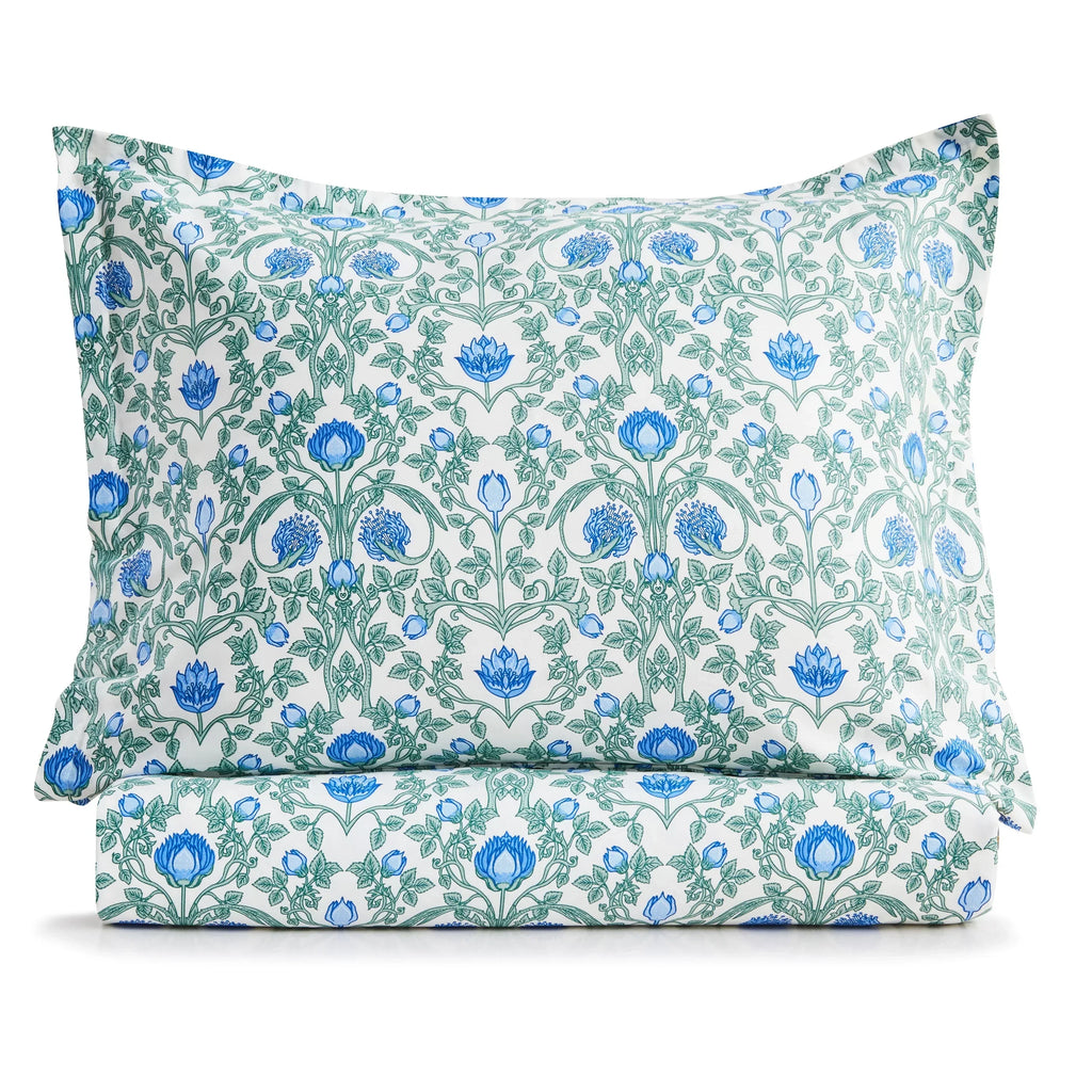 Arts & Crafts Floral Printed Duvet Set, lifestyle image - House Of Avana