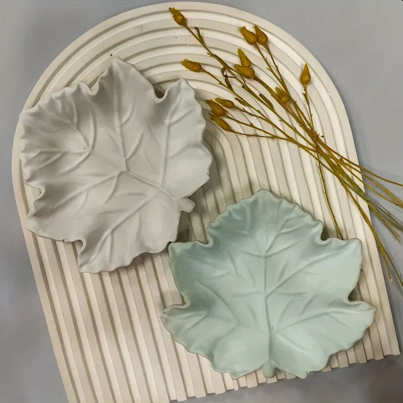Ash Tray - Large Maple Leaf Wooden, lifestyle image - House Of Avana