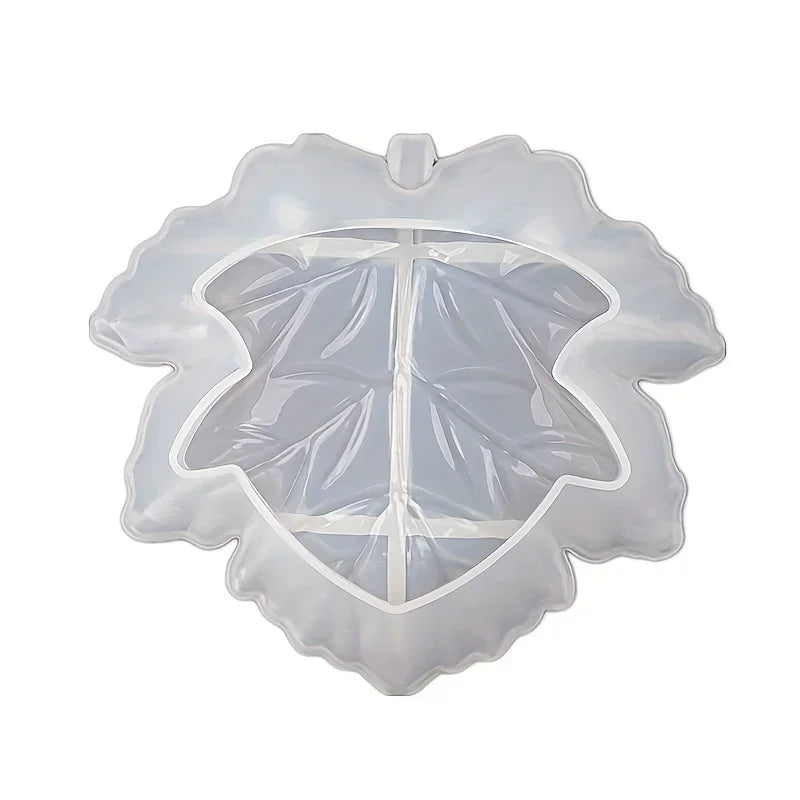 Ash Tray - Large Maple Leaf Wooden, top view - House Of Avana