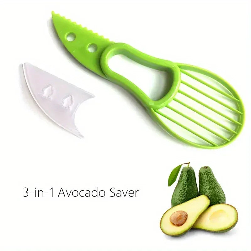 Avocado Peeler - 3-in-1 Plastic, close-up view - House Of Avana