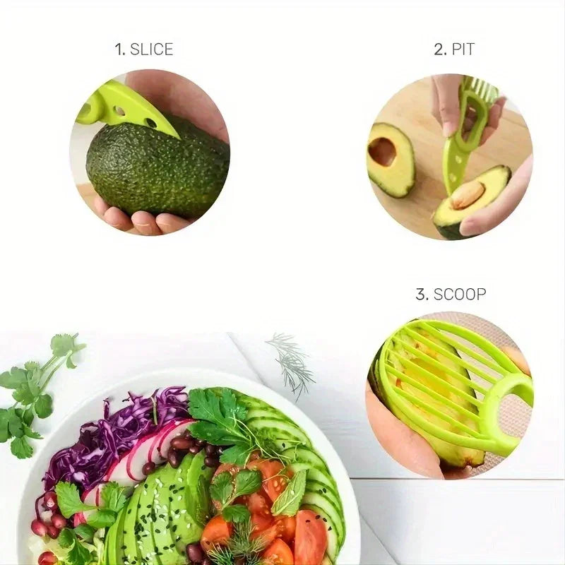 Avocado Peeler - 3-in-1 Plastic, texture detail - House Of Avana