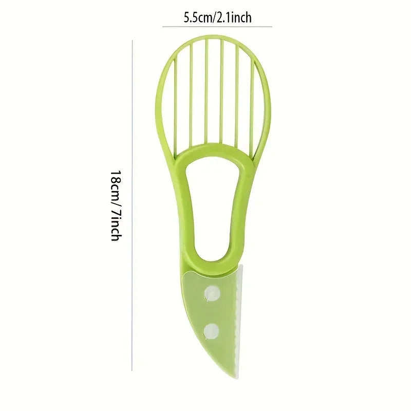 Avocado Peeler - 3-in-1 Plastic, side view - House Of Avana