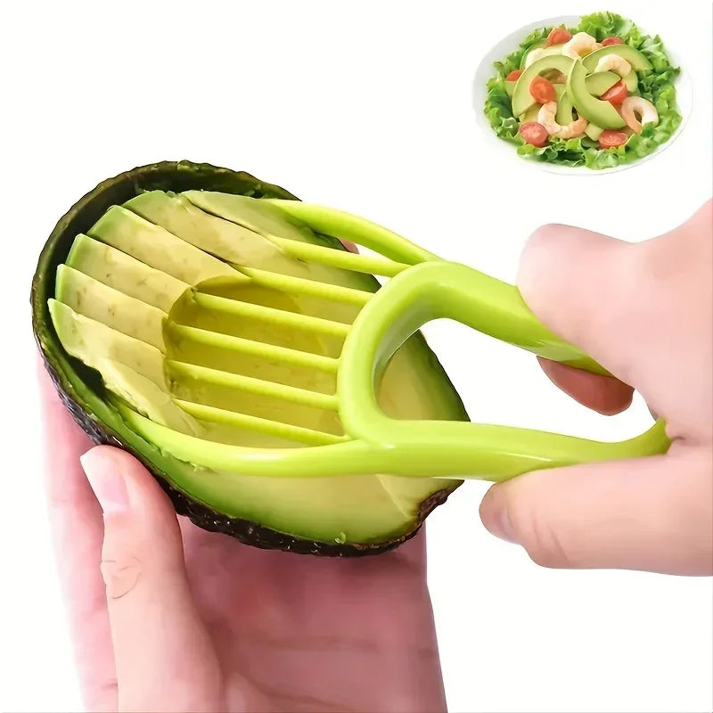 Avocado Peeler - 3-in-1 Plastic, angled view - House Of Avana